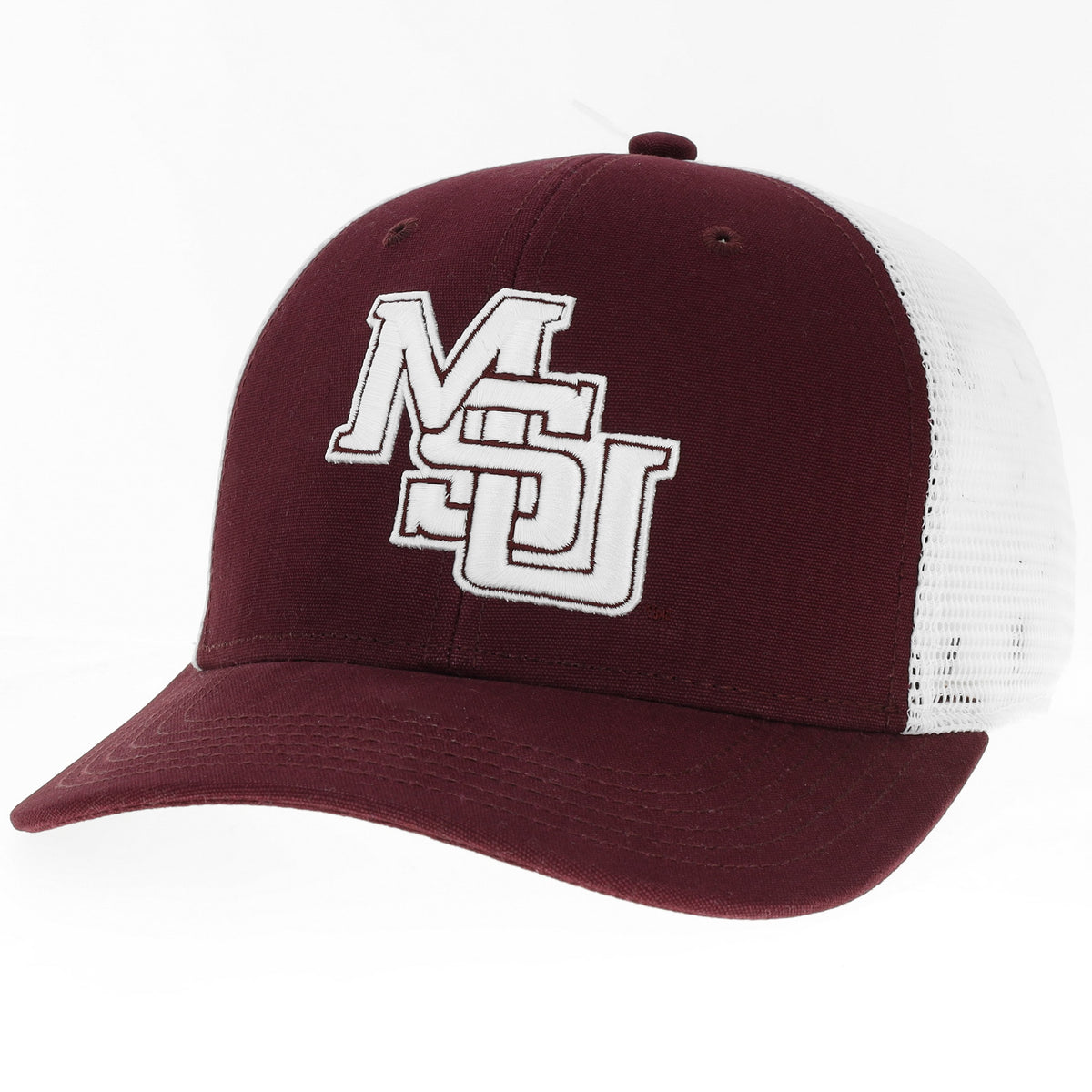 Interlocking 90's MSU Mid-Pro Snapback – Maroon – Maroon & Co