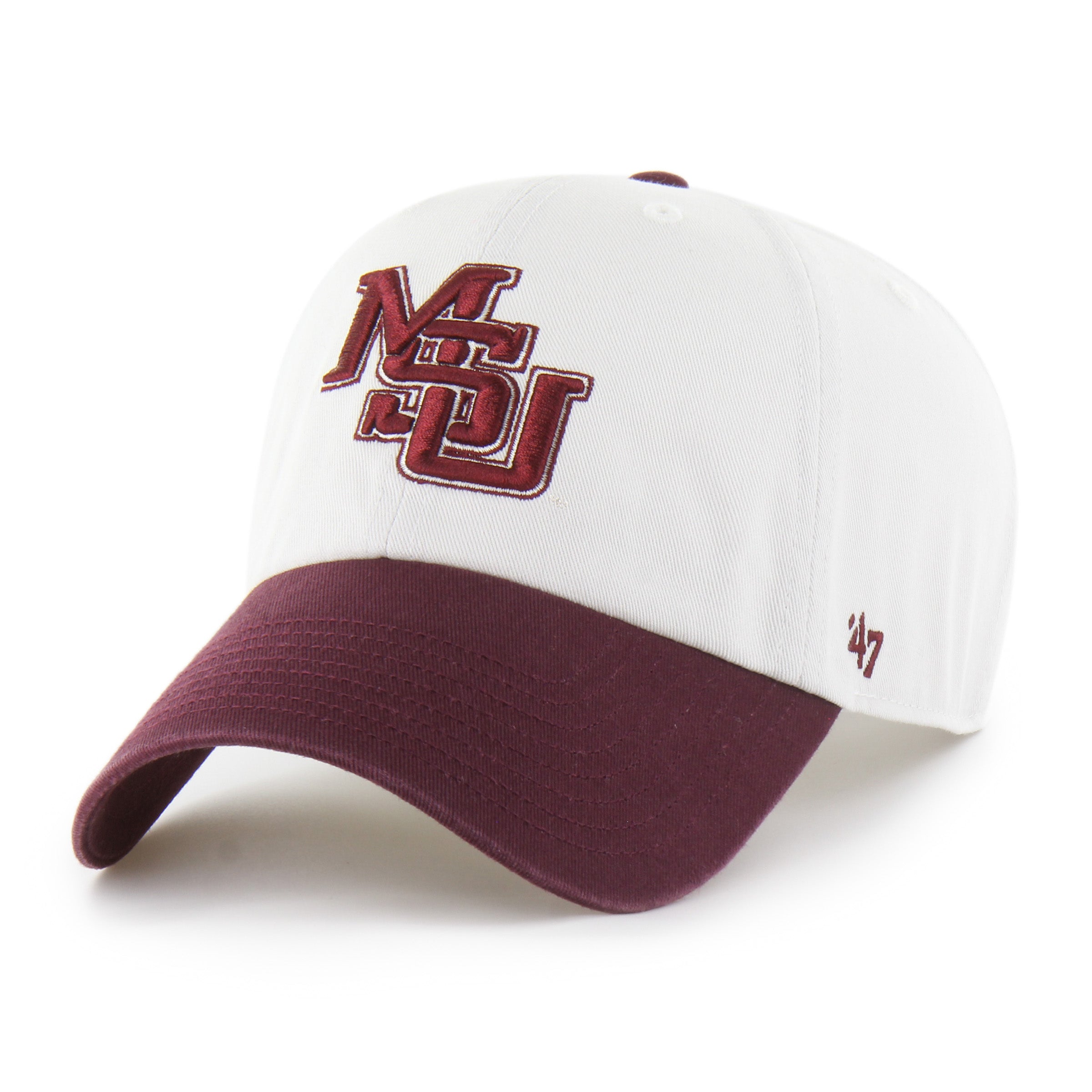 帽子 The Fhont Shop Souvenir cap Maroon 2tacs 90's MSU Two Tone 47 Clean Up – Maroon & Co