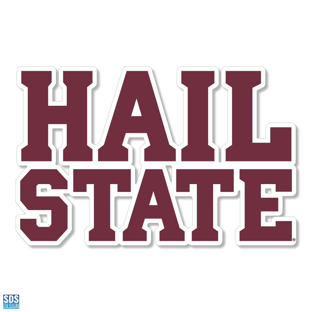 Hail State Bell Hail State Block Decal β Maroon & Co