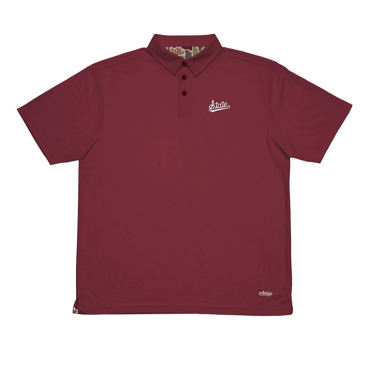 State Script Venturer Polo – Maroon & Co