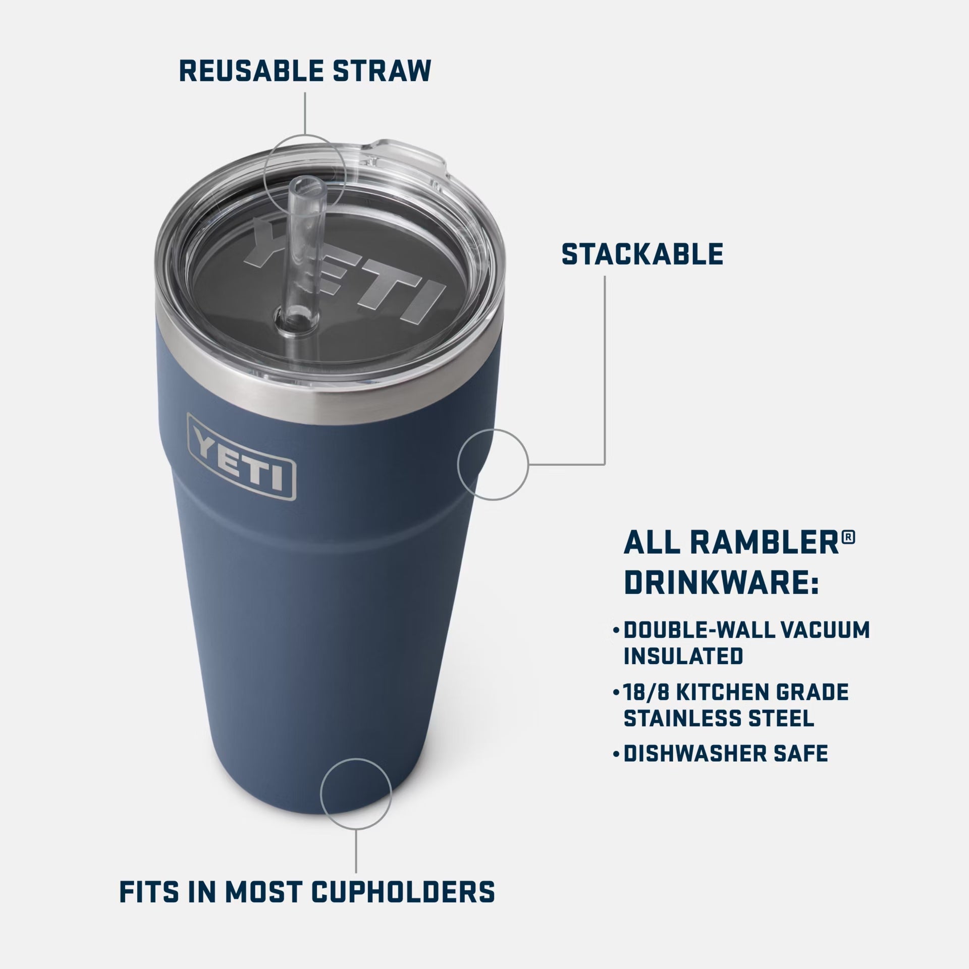 YETI Rambler 16 oz Stackable Pint, Vacuum Insulated, Stainless Steel with  MagSlider Lid, Camp Green