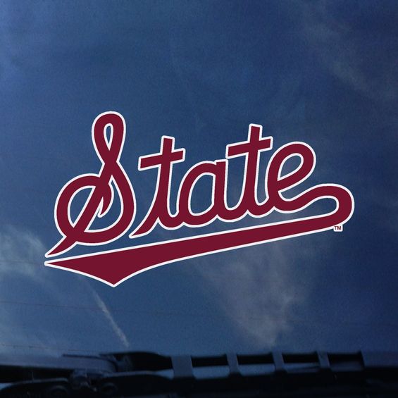 State Script Decal – Maroon & Co