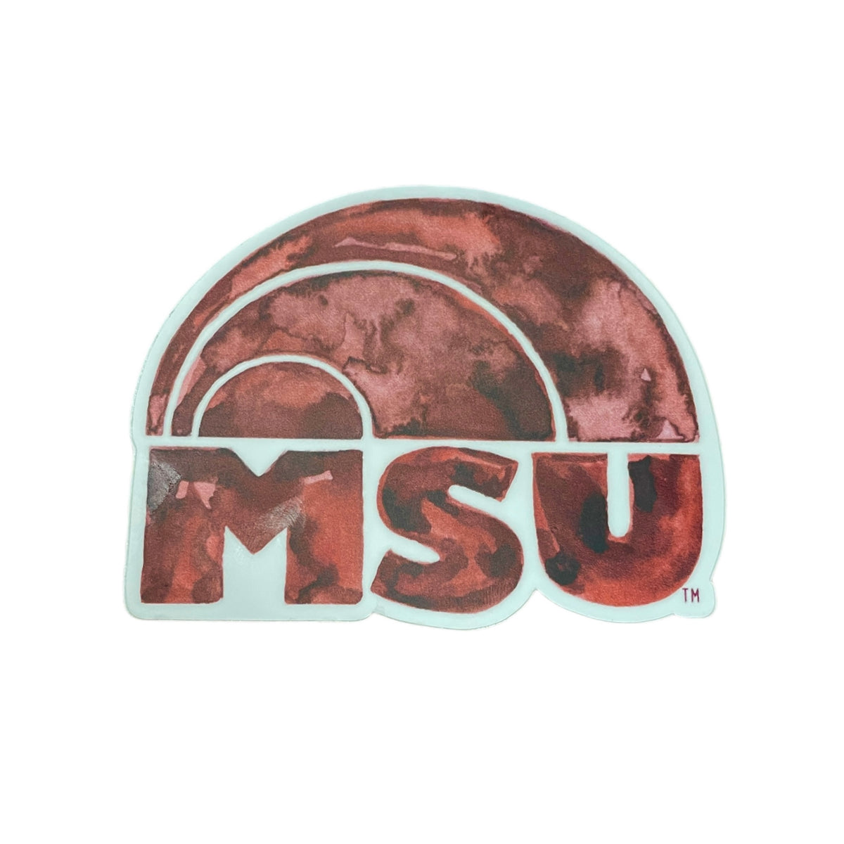Rainbow MSU Decal – Maroon & Co